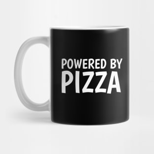 powered by pizza Mug